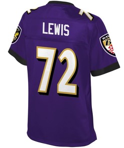 Alex Lewis Baltimore Ravens Nfl Pro Line Womens Player Jersey - Purple