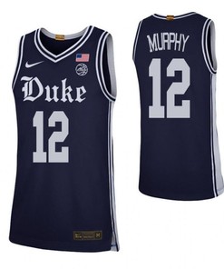 Alex Murphy 12 Duke Blue Devils Elite Basketball Men Jersey - Navy