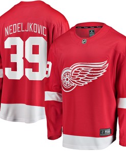 Alex Nedeljkovic Detroit Red Wings Fanatics Branded Home Breakaway Player Jersey - Red Nhl