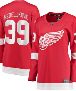 Alex Nedeljkovic Detroit Red Wings Fanatics Branded Womens Home Breakaway Player Jersey - Red Nhl