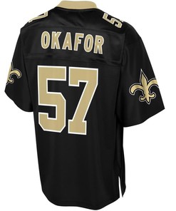 Alex Okafor New Orleans Saints Nfl Pro Line Player Jersey - Black