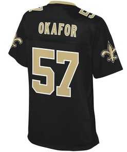 Alex Okafor New Orleans Saints Nfl Pro Line Womens Player Jersey - Black