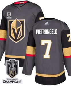 Alex Pietrangelo 7 Vegas Golden Knights 2023 Stanley Cup Champions Patch Alternate Breakaway Jersey - Black