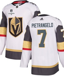 Alex Pietrangelo 7 Vegas Golden Knights Stanley Cup 2023 Champions Patch Away Breakaway Men Jersey - White