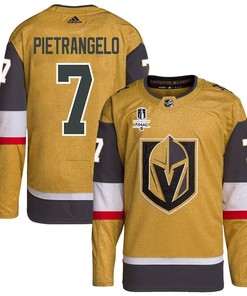 Alex Pietrangelo 7 Vegas Golden Knights Stanley Cup 2023 Final Patch Home Breakaway Men Jersey - Gold