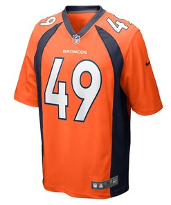 Alex Singleton Denver Broncos Game Player Jersey - Orange