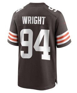 Alex Wright Cleveland Browns Game Player Jersey - Brown