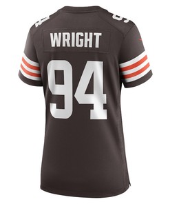 Alex Wright Cleveland Browns Women's Game Player Jersey - Brown