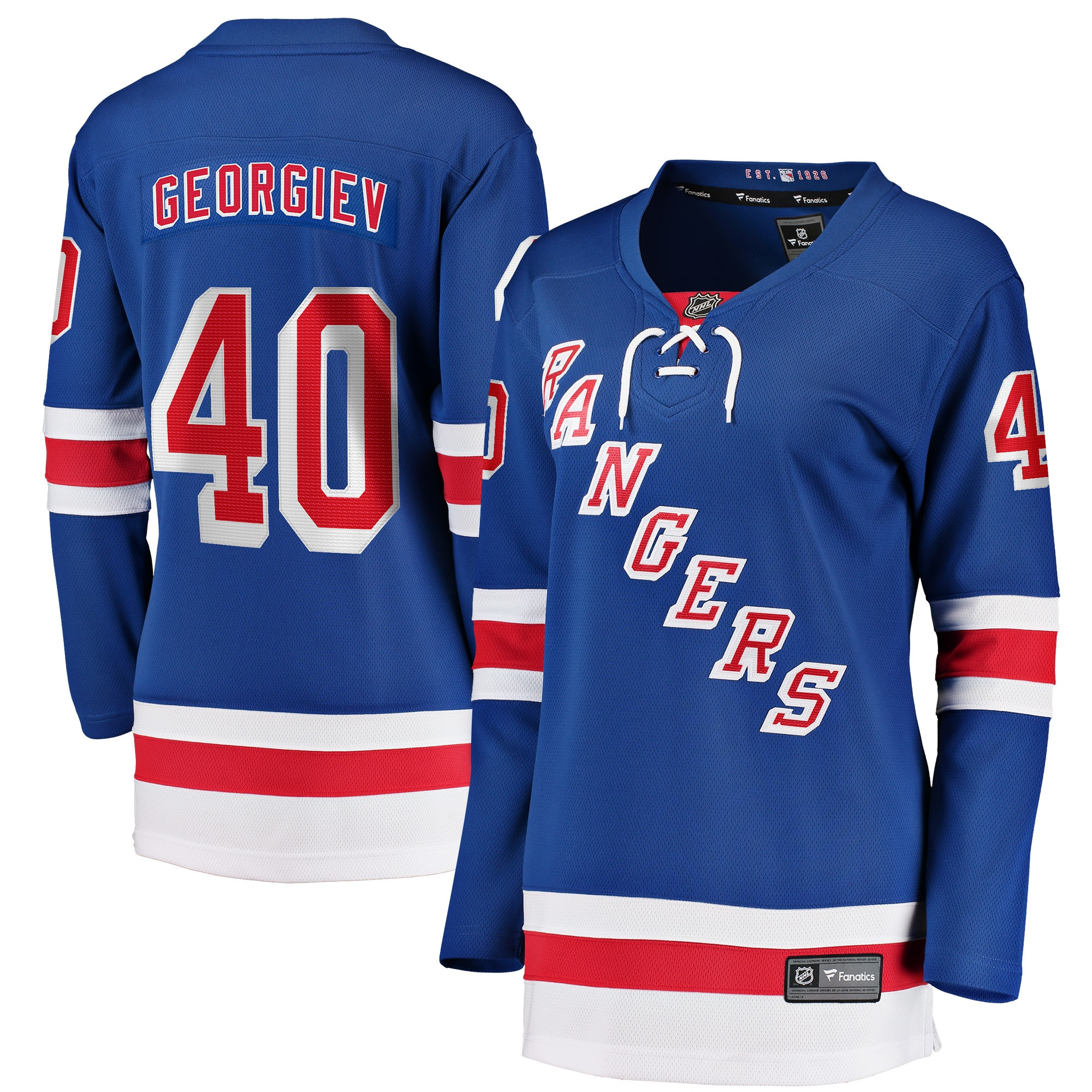 Alexandar Georgiev New York Rangers Fanatics Branded Womens Home Breakaway Player Jersey - Blue Nhl