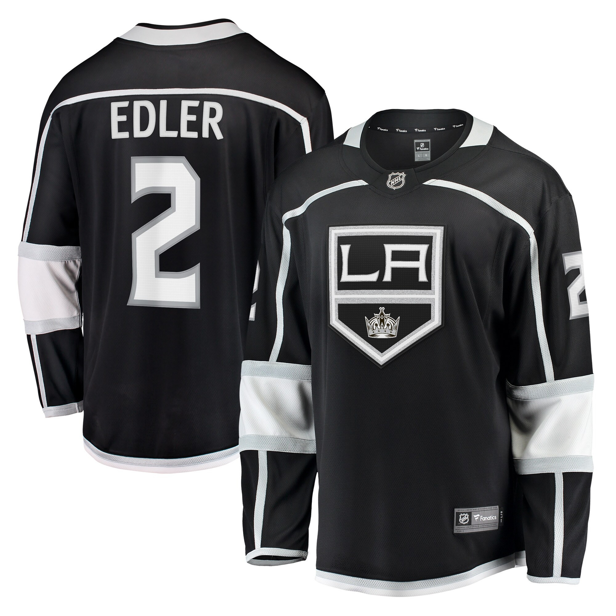 Alexander Edler Los Angeles Kings Fanatics Branded Home Breakaway Player Jersey - Black Nhl