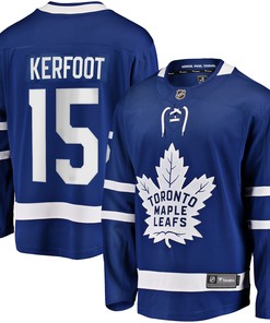 Alexander Kerfoot Toronto Maple Leafs Fanatics Branded Replica Player Jersey - Blue Nhl