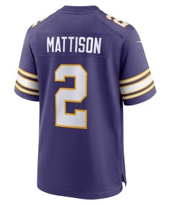 Alexander Mattison 2 Minnesota Vikings Classic Game Men Jersey - Purple