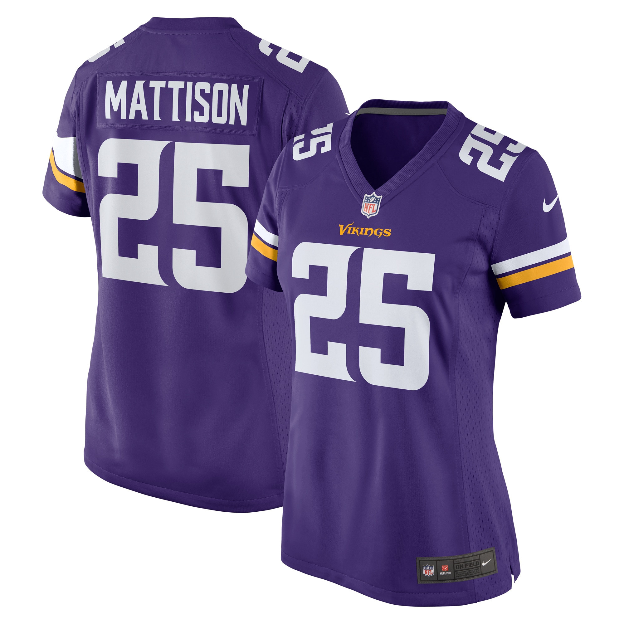 Alexander Mattison Minnesota Vikings Womens Game Jersey - Purple Nfl