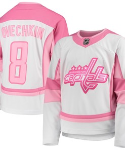 Alexander Ovechkin Washington Capitals Girls Fashion Player Jersey - White Nhl