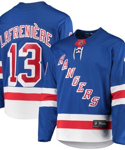 Alexis LafreniÃƒÆ’Ã†â€™Ãƒâ€ Ã¢â‚¬â„¢ÃƒÆ’Ã¢â‚¬Å¡Ãƒâ€šÃ‚Â¨re New York Rangers Fanatics Branded Premier Breakaway Player Jersey - Blue Nhl