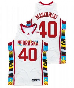 Alexis Markowski 40 White Nebraska Cornhuskers 2022 Sunflower BHM Honoring Black Excellence Jersey
