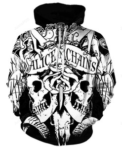 Alice In Chains Style 1 3D Hoodie Zip Hoodie