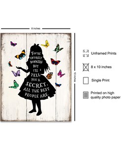 Alice in Wonderland Vintage Wall Art Decoration Poster