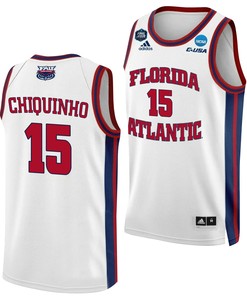 Alijah Martin 15 FAU Owls 2023 Final Four Basketball Men Jersey- White