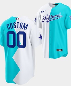 All-Star Futures Game 2022-23 National Team Custom 00 White Blue Jersey