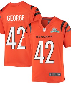 Allan George 42 Cincinnati Bengals Super Bowl LVII Champions Youth Alternate Game Jersey - Black