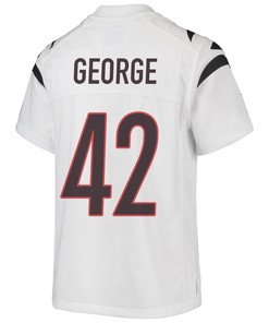 Allan George 42 Cincinnati Bengals Super Bowl LVII Champions Youth Game Jersey - White