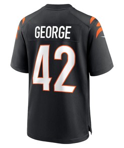 Allan George Cincinnati Bengals Game Player Jersey - Black