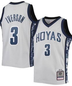 Allen Iverson Georgetown Hoyas Mitchell & Ness 1995-96 Replica Swingman Jersey - Gray Ncaa