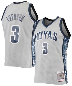 Allen Iverson Georgetown Hoyas Mitchell & Ness 1995-96 Swingman Replica Jersey - Gray Ncaa
