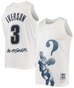Allen Iverson Georgetown Hoyas Mitchell & Ness The Answer Replica Jersey - White Ncaa