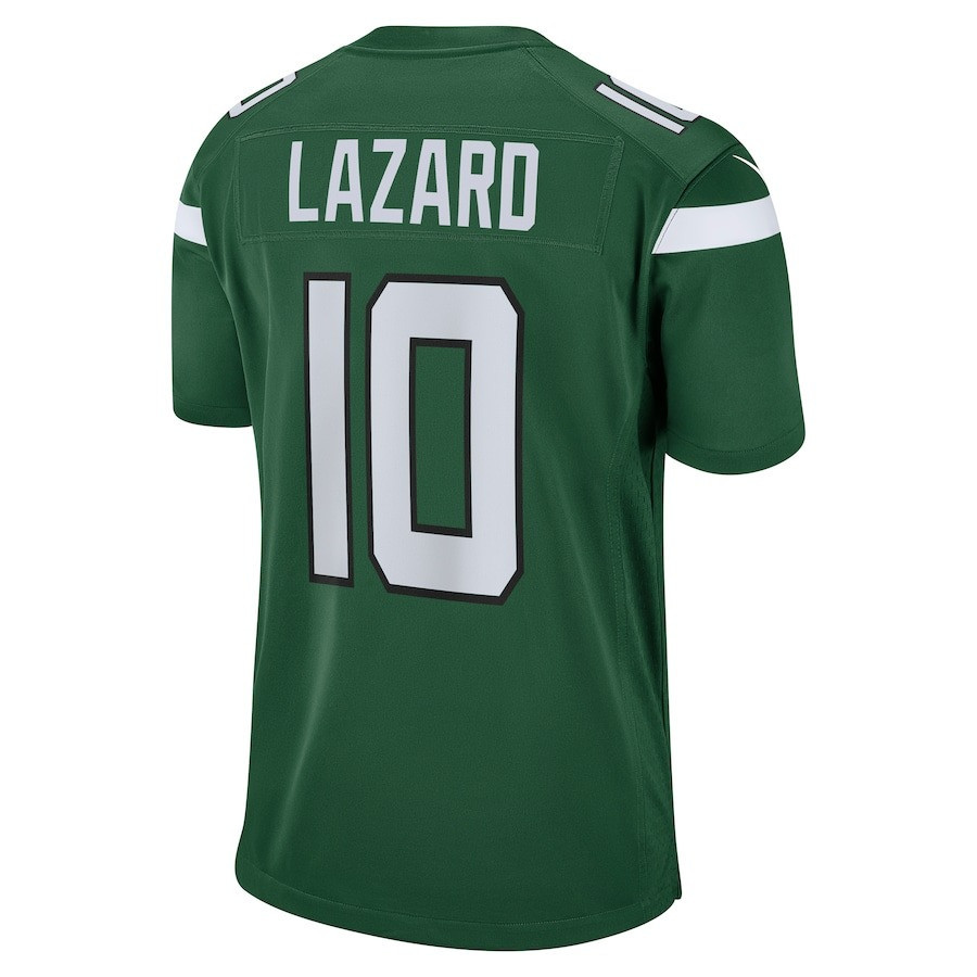 Allen Lazard 10 New York Jets Game Player Jersey - Gotham Green