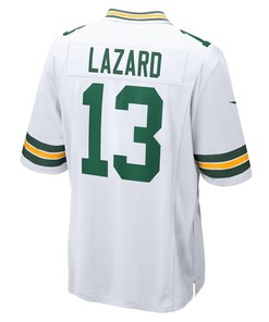 Allen Lazard 13 Green Bay Packers Game Player Jersey - White
