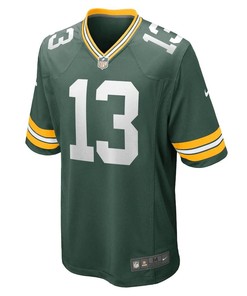 Allen Lazard 13 Green Bay Packers Game Team Jersey - Green