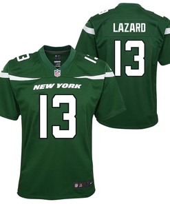 Allen Lazard 13 New York Jets Youth Game Jersey - Gotham Green
