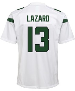 Allen Lazard 13 New York Jets Youth Game Jersey - White