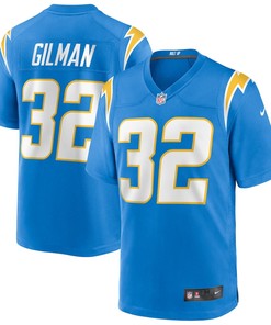 Alohi Gilman 32 os Angeles Chargers Game Jersey - Powder Blue