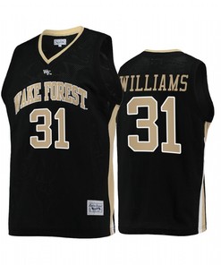Alondes Williams 31 Wake Forest Demon Deacons Black Jersey College Basketball Retro