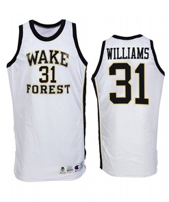 Alondes Williams 31 Wake Forest Demon Deacons Throwback Uniform Jersey College Basketball White