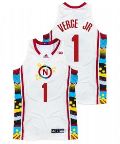 Alonzo Verge Jr. 1 Nebraska Cornhuskers 2022 Honoring Black Excellence Sunflower BHM Men Jersey - White