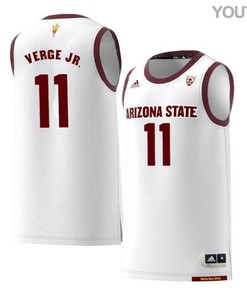Alonzo Verge Jr 11 Arizona State Sun Devils Retro Basketball Youth Jersey - White