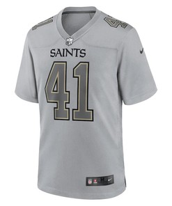 Alvin Kamara 41 New Orleans Saints Atmosphere Fashion Game Jersey - Gray