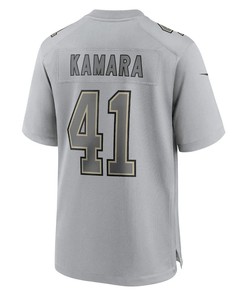 Alvin Kamara 41 New Orleans Saints Atmosphere Fashion Game Jersey - Gray