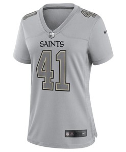 Alvin Kamara 41 New Orleans Saints Women's Atmosphere Fashion Game Jersey - Gray