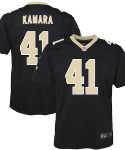 Alvin Kamara New Orleans Saints Game Jersey Black Nfl
