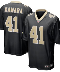 Alvin Kamara New Orleans Saints Game Player Jersey Black Nfl