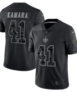 Alvin Kamara New Orleans Saints RFLCTV Limited Jersey - Black