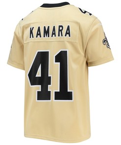 Alvin Kamara New Orleans Saints Youth Inverted Team Game Jersey - Gold