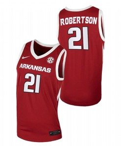 Alvin Robertson 21 Arkansas Razorbacks College Basketball Away Men Jersey - Cardinal