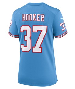 Amani Hooker 37 Tennessee Titans Oilers Throwback Alternate Game Women Jersey - Light Blue