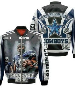 Amari Cooper #19 Dallas Cowboys Nfc East Division Champions Super Bowl 2021 Bomber Jacket Model 318